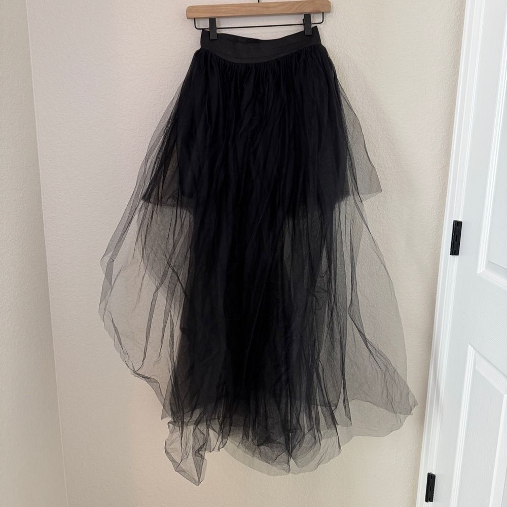 Unbranded Women's Hi-Lo Tulle Bustle Maxi Skirt Festival Whimsigoth Party - Picture 6 of 10
